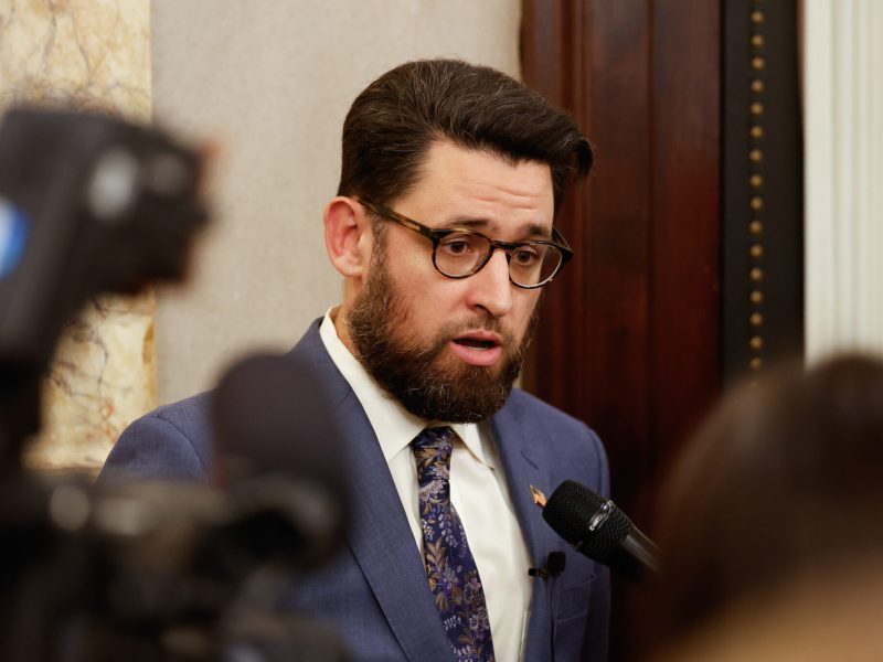 A man in the statehouse of Ohio.