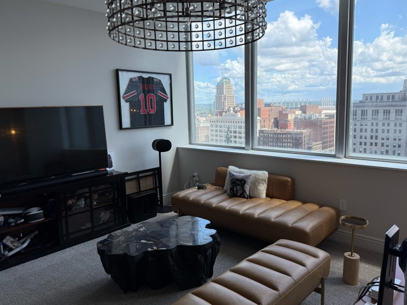 An interior view of an apartment at 55 Public Square