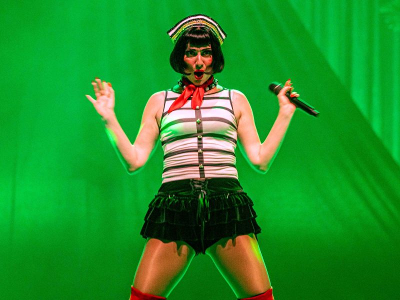 A performer on stage.