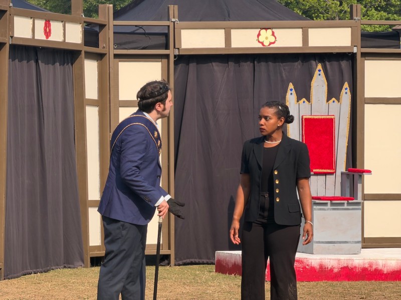 Two performers on stage.