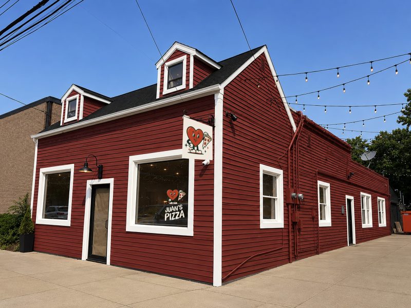 red building