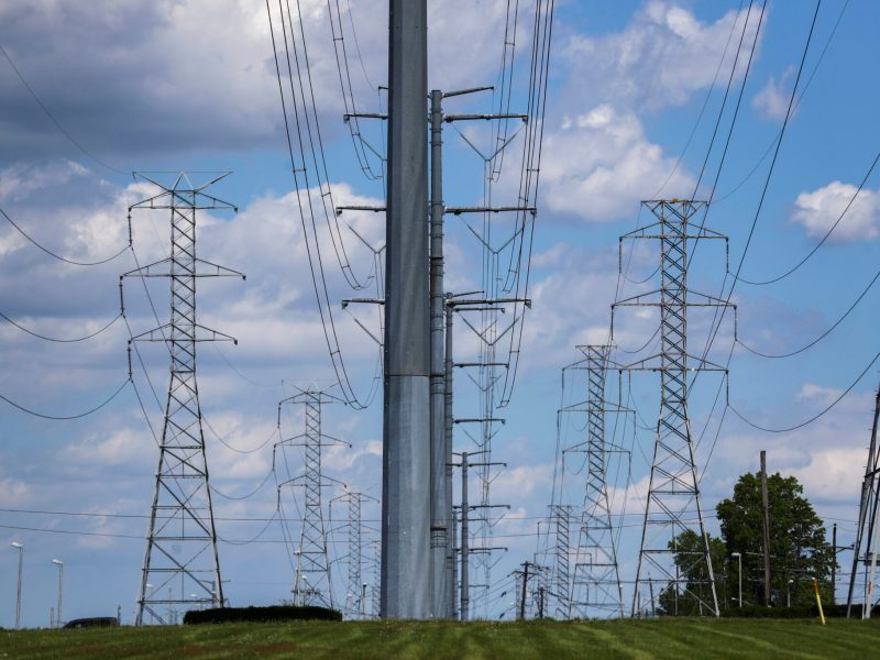 A set of power lines.