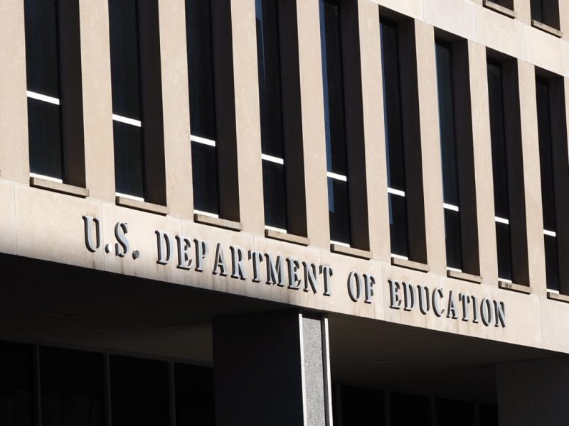 The Department of Education building.